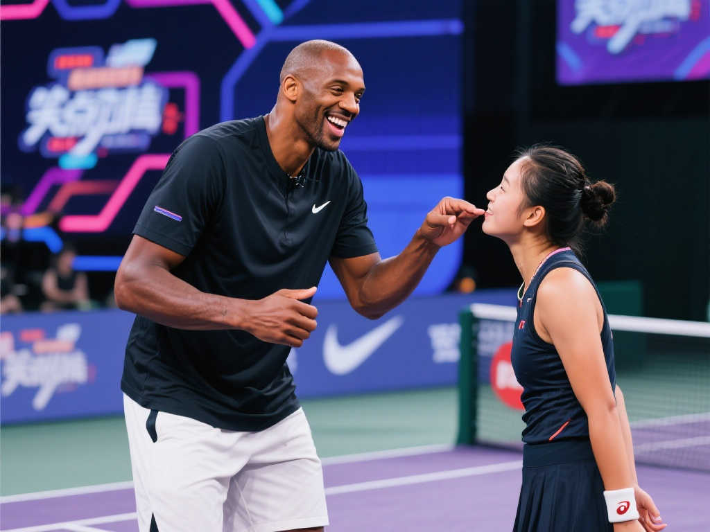 节目爆笑不断!贾巴尔恶搞郑钦文,吓出超萌表情包 节目爆笑不断!贾巴尔恶搞郑钦文,吓出超萌表情包